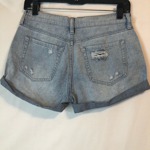 BULLHEAD Distressed Ripped Denim Shorts Size 1 - Picture 4 of 8